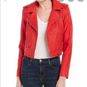 Walter Baker Leather Biker Motorcycle Jacket